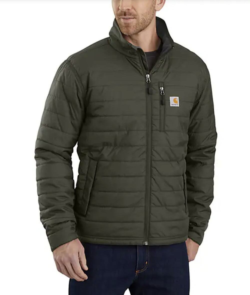 Carhartt Men's Relaxed L "GAF" Custom Label Moss Gilliam Puffer Jacket HR11-17